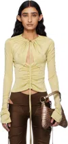 Knwls Taupe Cu Blouse In Pale Olive