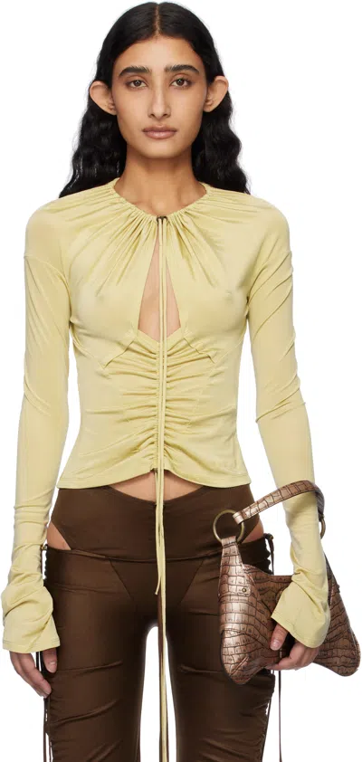 Knwls Taupe Cu Blouse In Pale Olive