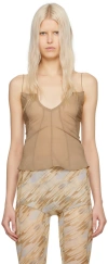 Knwls Taupe Stella Tank Top In Taupe