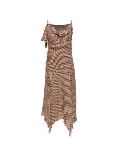 Knwls Tess Asymmetric Dress In Neutral