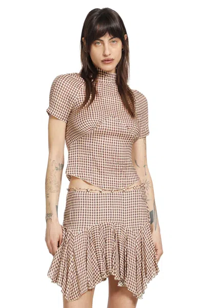 Knwls Tess Blouse In Orange