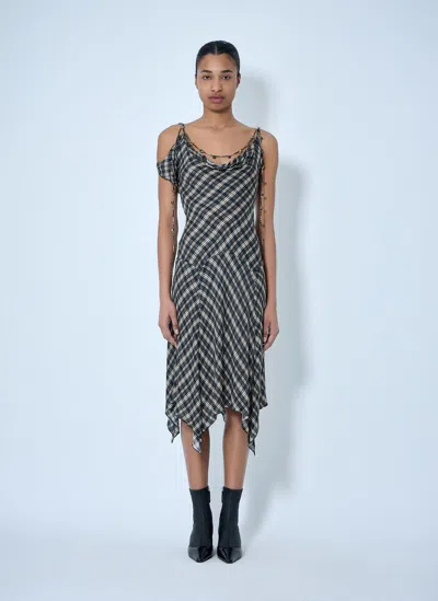 Knwls Tess Midi Dress In Gray
