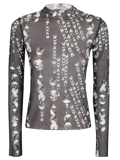 Knwls Thin Jersey Top In Gray