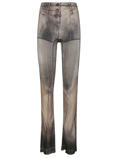 Knwls Thin Mesh Leggings In Gray