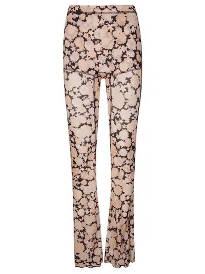 Knwls Thin Mesh Leggings With Anatomical Cutting Lines. In Multicolour