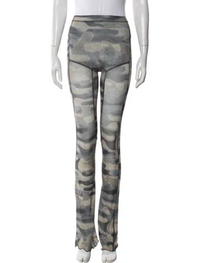 Pre-owned Knwls Tie-dye Print Straight Leg Pants W/ Tags In Gray