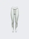 Knwls Trouser With Underwear Finishings Sage Green In Green