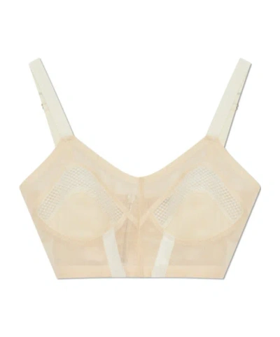 Knwls Uma Mesh Panel Top In Neutral