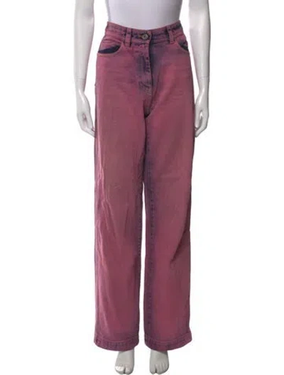 Pre-owned Knwls Wide Leg Pants In Pink