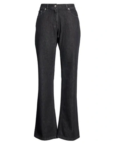 Knwls Woman Jeans Black Size 8 Cotton, Polyester