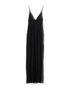 Knwls Woman Maxi Dress Black Size 8 Silk, Elastane In Black