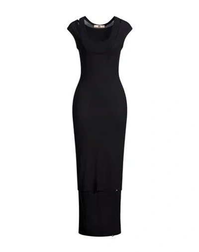 Knwls Woman Maxi Dress Black Size Xl Polyamide, Elastane