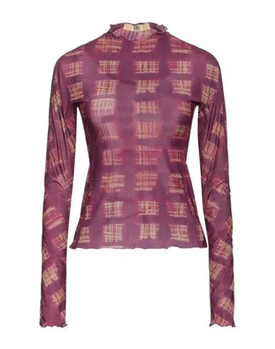 Knwls Woman T-shirt Plum Size S Polyester, Elastane In Purple