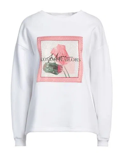 Ko Samui Woman Sweatshirt White Size M Cotton, Polyester
