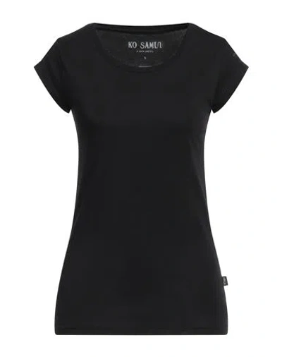 Ko Samui Woman T-shirt Black Size S Cotton