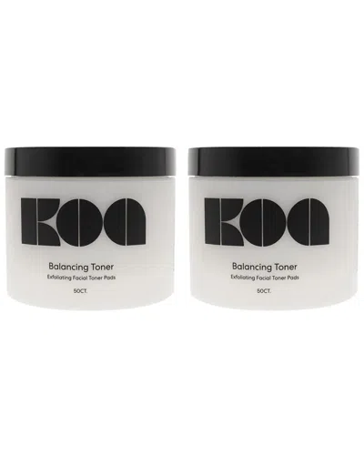 Koa 50 Count Balancing Toner Pads - Pack Of 2