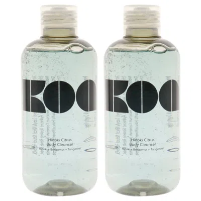 Koa Hinoki Citrus Body Cleanser By  For Unisex - 8 oz Cleanser - Pack Of 2 In Multi