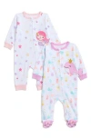Koala Baby 2-pack Assorted Sleep & Play Romper & Footie Set In Pink