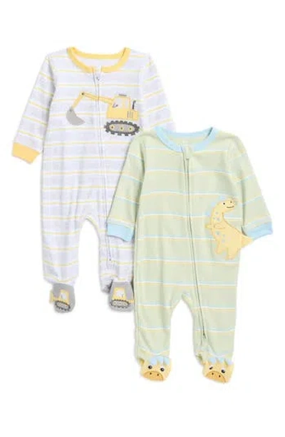 Koala Baby 2-pack Woven Footie In Green