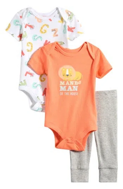 Koala Baby 3-piece Bodysuit & Leggings Set In Orange
