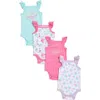 Koala Baby 4-pack Assorted Bodysuits In Pink