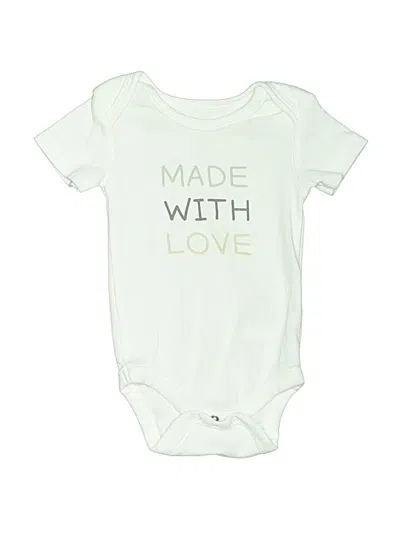 Pre-owned Koala Baby Babies' Short Sleeve Onesie In White
