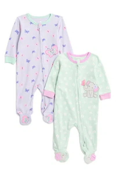 Koala Baby 2-pack Sleep 'n' Play Footies In Multi