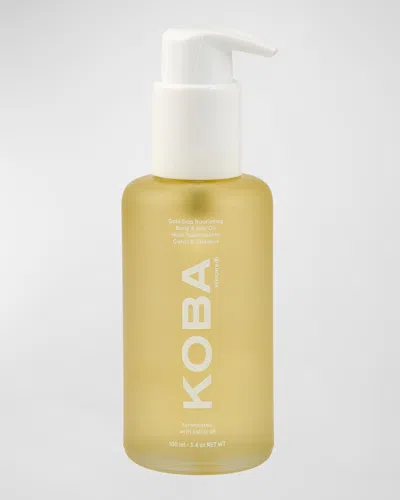 Koba Gold Drip Body And Hair Oil, 3.4 Oz. In White