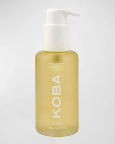 KOBA GOLD DRIP BODY AND HAIR OIL, 3.4 OZ.