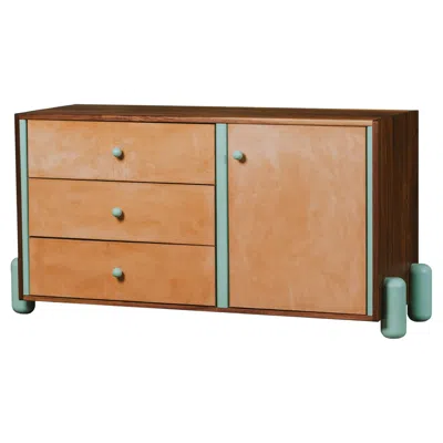 Pre-owned Koba Modern Solid Wood Dresser By Designer , Versatile Storage, 2025 In Brown