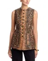 Kobi Halperin Abi Crewneck Python-print Vest In Animal Print