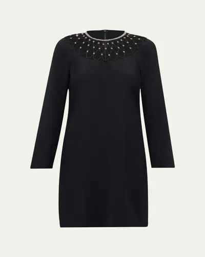 Kobi Halperin Alby Chain-embellished Shift Dress In Black