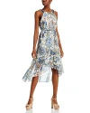 Kobi Halperin Women's Allison Anthos Print Chiffon Midi-dress In Ivory Multi