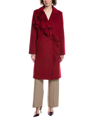 Kobi Halperin Alora Wool-blend Coat In Red