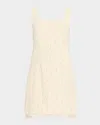 Kobi Halperin Amelia Sleeveless Beaded Boucle Mini Dress In White