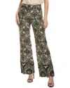 Kobi Halperin Andres Print Linen-blend Pant In Black