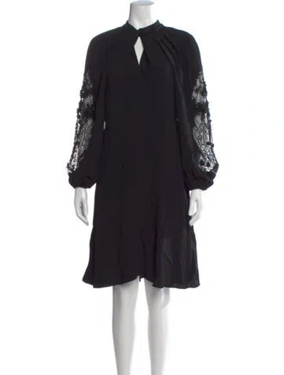 Pre-owned Kobi Halperin Annalise Dress Knee-length Dress In Black