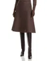 Kobi Halperin Arielle Midi Skirt In Brown