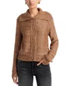 Kobi Halperin Armand Button Front Sweater In Brown