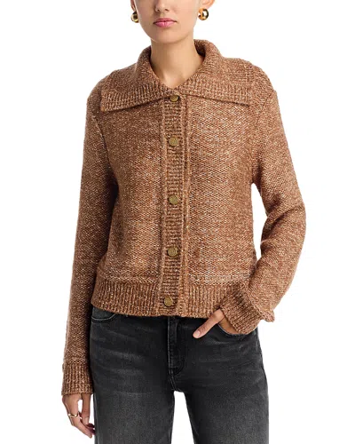 Kobi Halperin Armand Button Front Sweater In Brown