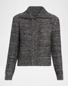 Kobi Halperin Armand Shimmer Melange Knit Sweater In Gray