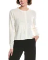 Kobi Halperin Aspen Sequin Wool Sweater In White