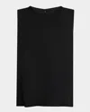 Kobi Halperin Aura Sleeveless Silk-blend Blouse In Black