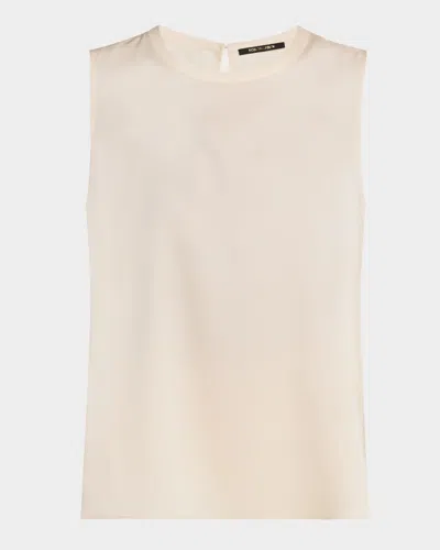 Kobi Halperin Aura Sleeveless Silk-blend Blouse In Ecru