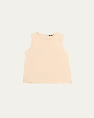 Kobi Halperin Aura Sleeveless Silk-blend Blouse In Ecru