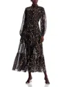 Kobi Halperin Baird Tiered Animal-print Maxi Dress In Animal Print