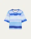 Kobi Halperin Barlow Crewneck Ombre-print T-shirt In Horizon Multi