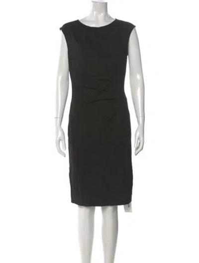 Pre-owned Kobi Halperin Bateau Neckline Knee-length Dress W/ Tags In Black
