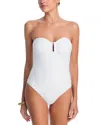 Kobi Halperin Becca One Piece Swimsuit In Ivory
