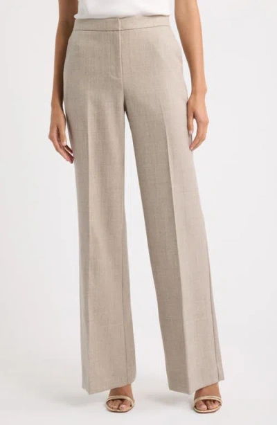 Kobi Halperin Beck High Waist Wide Leg Wool Pants In Oat